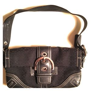 Classic Coach handbag in black